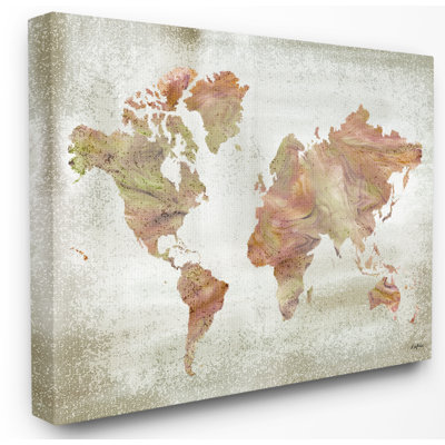 «Inky Orange Marble Map», reproduction