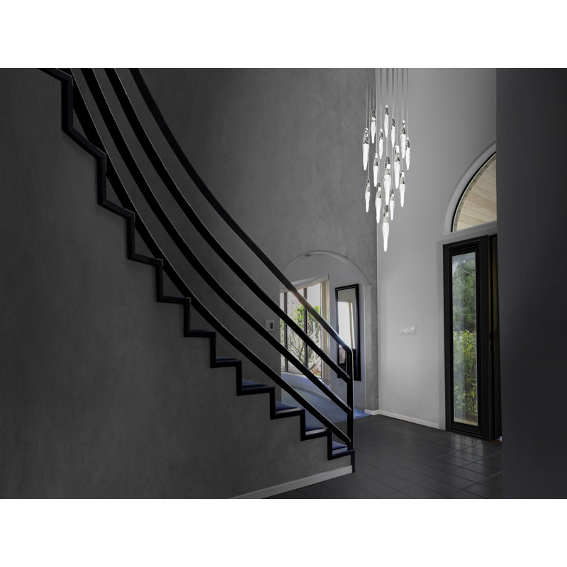 Kindjal 15 - Light LED Pendant, Polished Nickel