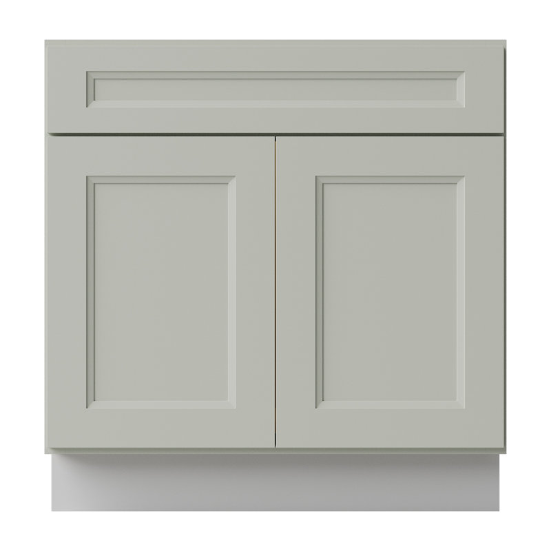 Armoire de cuisine à évier Sinber, 33", Double shaker Laguna Grey