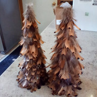 16.5 Natural Feather Tree Set of 2 - On Sale - Bed Bath & Beyond - 38248532