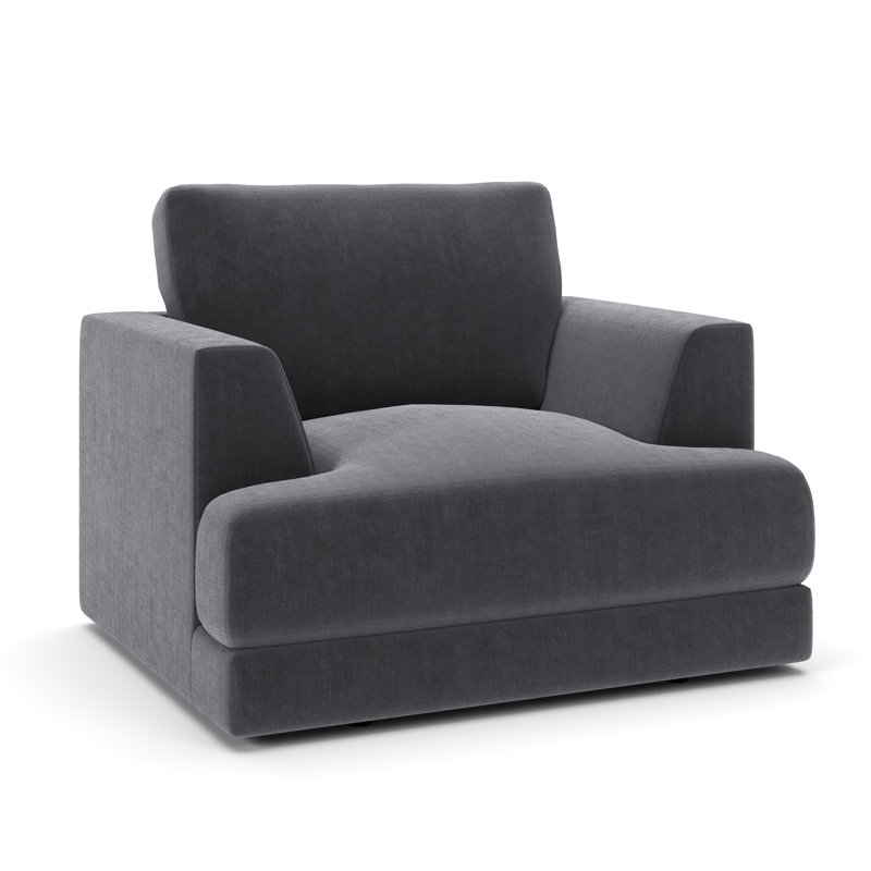 Fauteuil d'appoint Laguna, Chenille Andrew Slate Performance