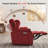 Power Reclining Sofa with Drop Down Table, Touch light, 3-Seat Recliner Couch with Adjustable Headrest-164335955