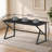 60" Computer Desk for Home Office, Industrial Writing Desk with Metal Frame, Large Workstation Table for Bedroom Apartment Study-710233843-708199116