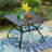 Alyah 37" Square Metal Outdoor Dining Table