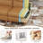 Modern 90" Genuine Leather Sofa With Square-Arm And Storage End Table