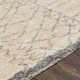 Clover Moroccan Handmade Cotton Gray/Cream Area Rug