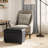 Idabel Faux Leather Storage Ottoman