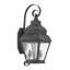 Lanterne murale d'extérieur en verre avec 2 ampoules H 21,5 po Anousha-150034954