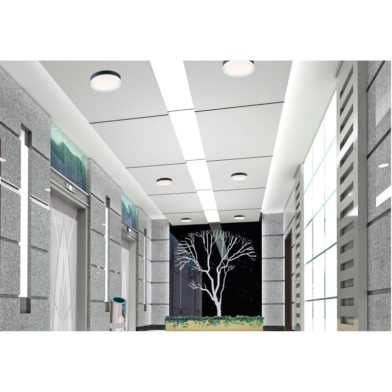 Pavillion Glass LED Flush Mount, 3" H x 13.75" W x 13.75" D, Black