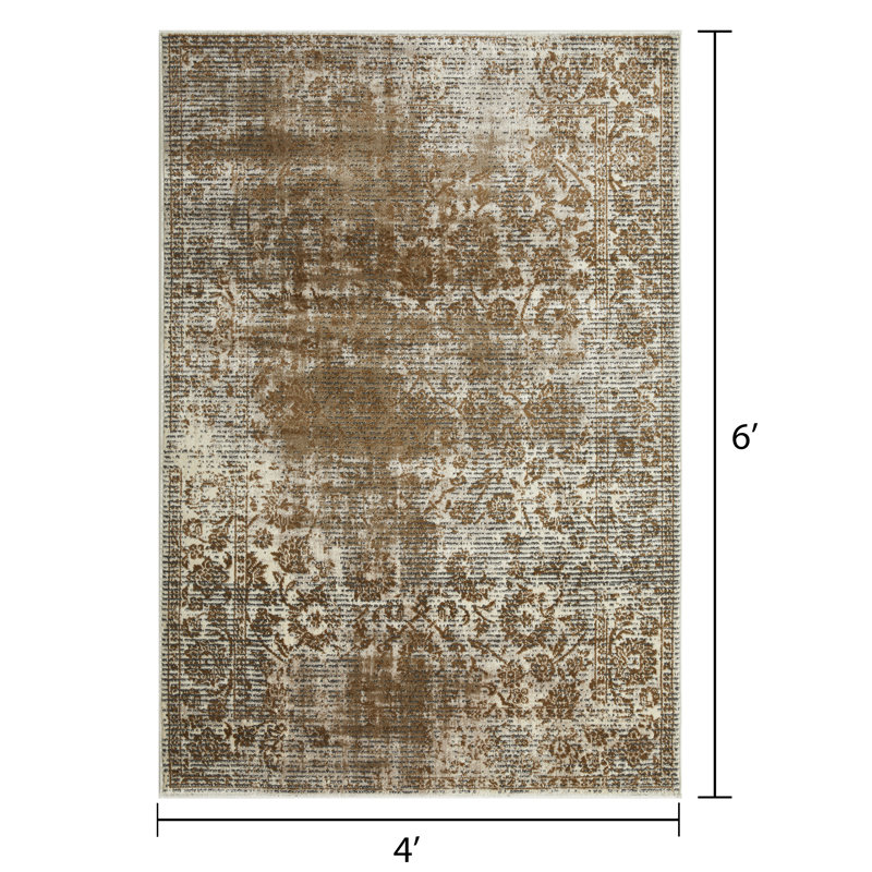 Raashid Oriental Indoor Rug, Rectangle 4' x 6'