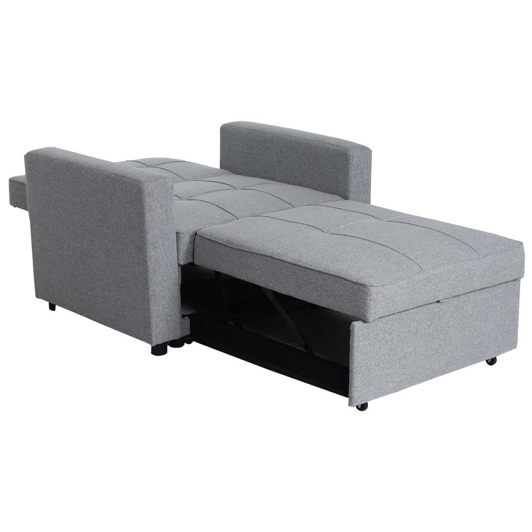 Schlafsessel MCW-L90, Klappsessel Schlafsofa Gästebett Relaxsessel, Liegefläche Stoff/Textil