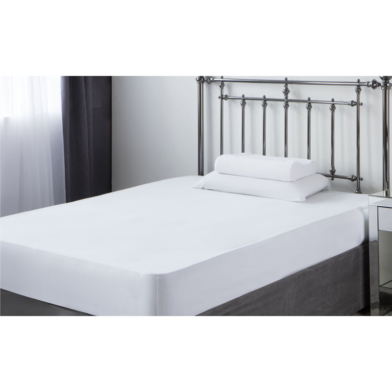 100% Cotton Jersey Knit Fitted Sheet, White