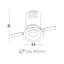 5 Watt LED Black Ceiling Recessed Downlight-133340408