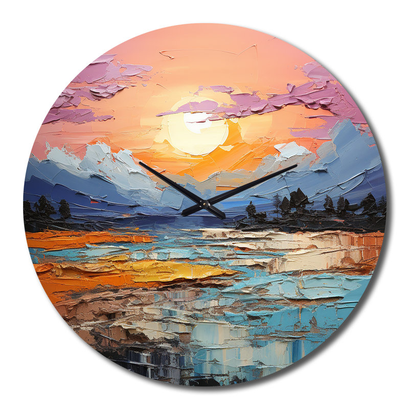 Horloge murale en métal, Très grand