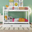 Lit superposé avec échelle et lit gigogne, lit superposé en bois massif pour enfants, adultes, adolescents, chambre à coucher-1232398602