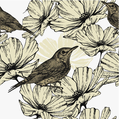 Thynedale Singing Birds - Wrapped Canvas Print
