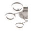 Juni Ring Built-in, Integrated LED Modern Ceiling Flush Light - Matt Nickel, 3,000K Neutral white-724042112