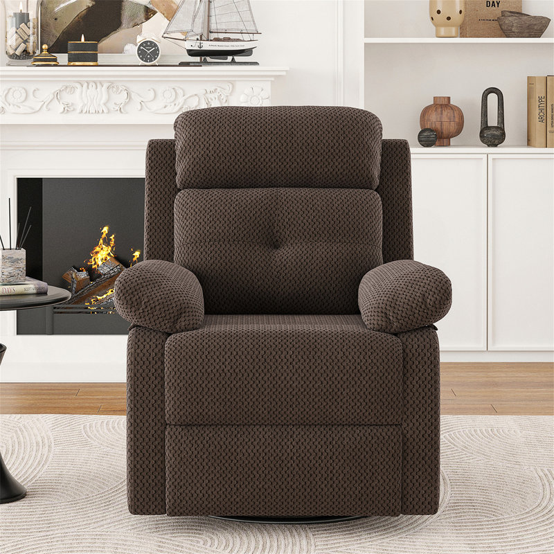 Fauteuil inclinable et pivotant compact pour les petits espaces, idéal pour les adultes, confortable et peu encombrant