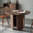 American style all solid wood round dining table-1718910066