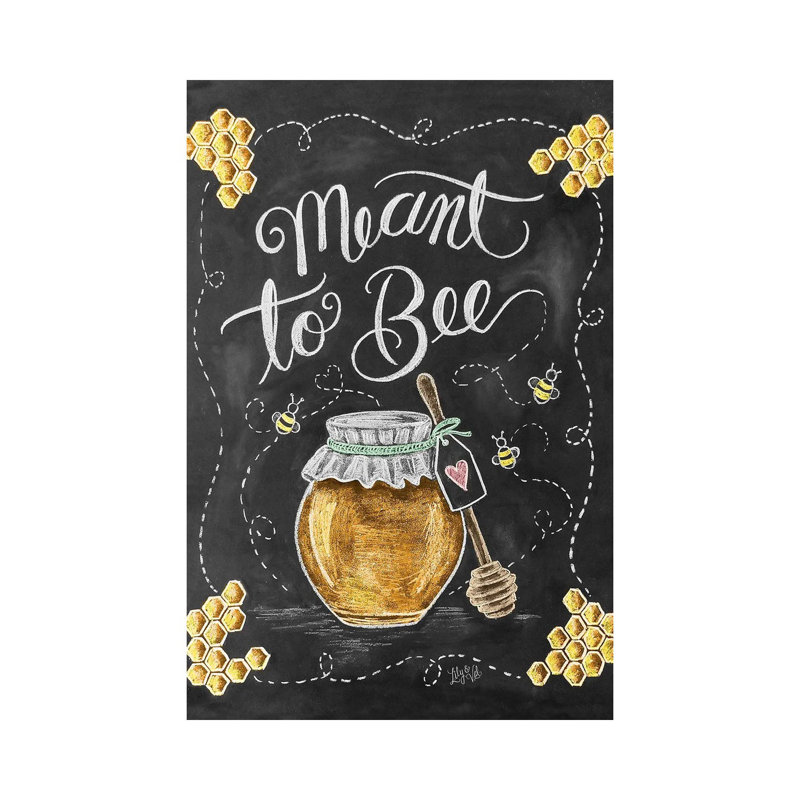 Meant To Bee by Lily & Val - Wrapped Canvas Print, 20.32 cm H x 30.48 cm W