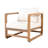 Jeffrey Outdoor 2-Piece Acacia Wood Conversation Set With Removable Cushions-124488431