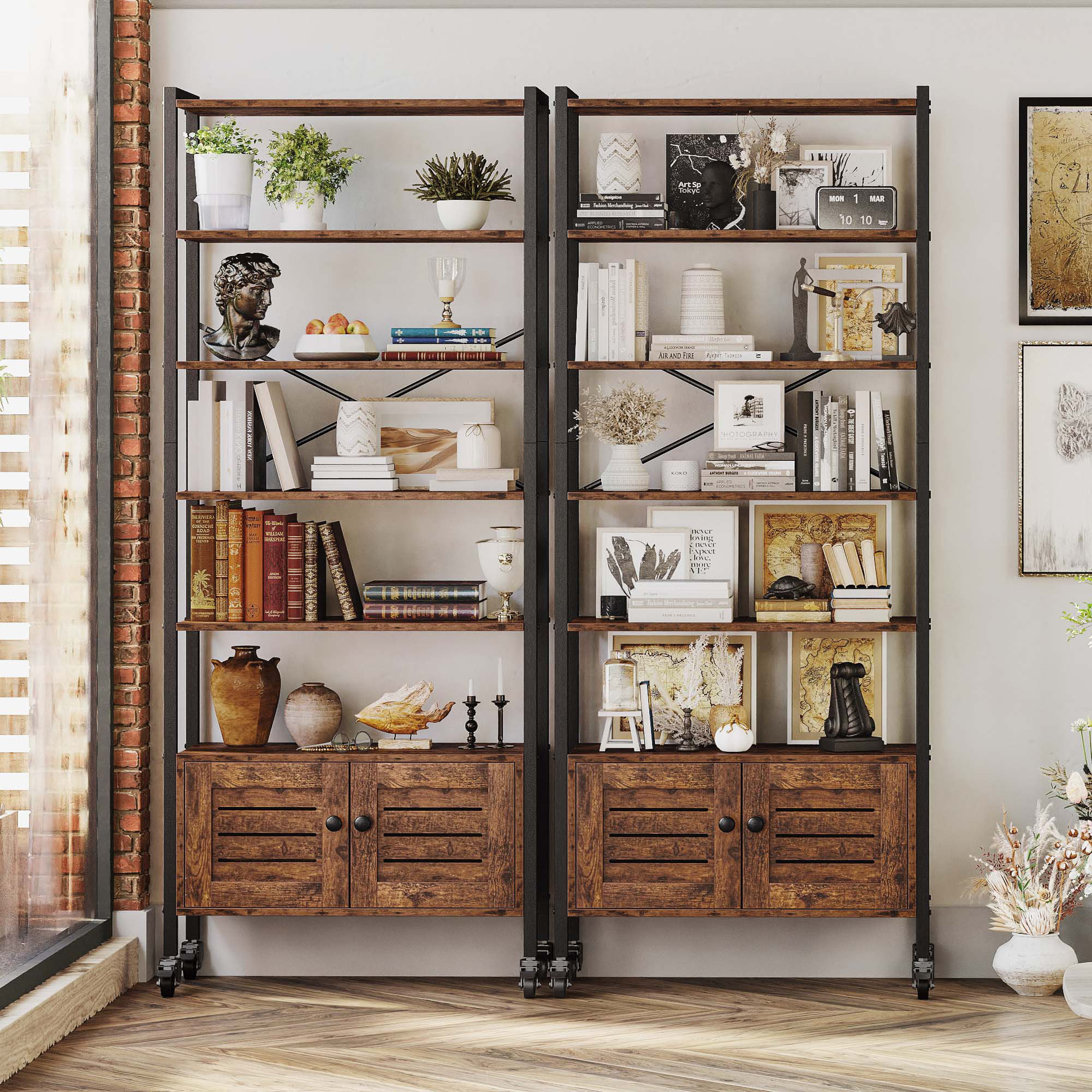 17 Stories Keegen Iron Standard Bookcase & Reviews | Wayfair