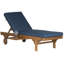Alvah Outdoor Adjustable Garden Lounger with Cushion-749740540-749740541