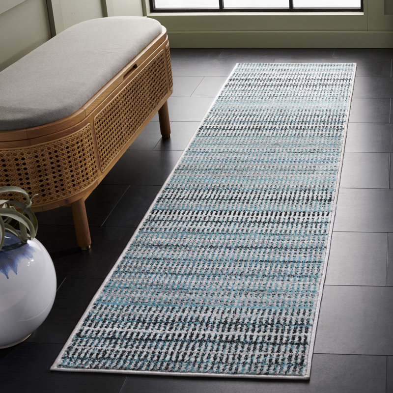 Cohn Performance Striped Rug, Runner 2' x 8'