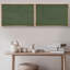«Emerald Green Mid-Century Modern Polygon», 2 pièces sur toile-98554039-98554038