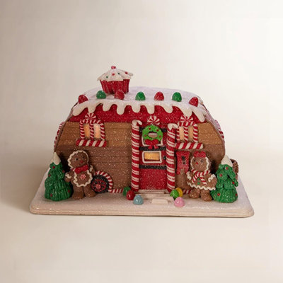 Gingerbread Camper House Figurine