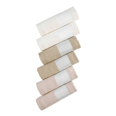 Jacquard - Ensemble de 6 serviettes de cuisine Jacquard