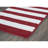Ronning Beach Stripe Nylon and Polyester Bath Rug with Non-Slip Backing-32850536