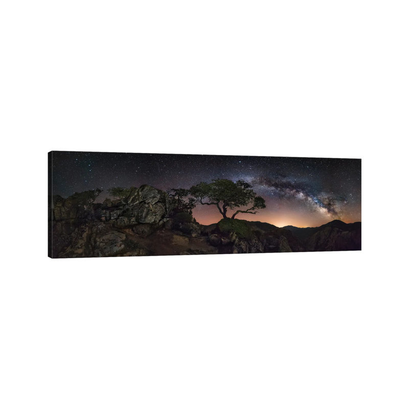 Big Mountains 1 Piece Wrapped Canvas Panoramic Wall Art