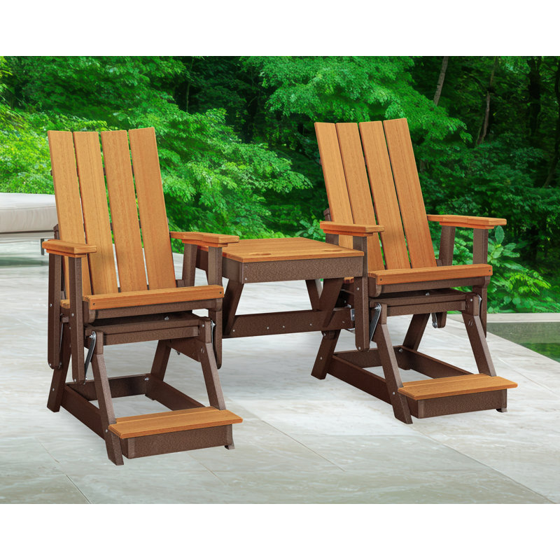 Fauteuil oscillant Brandon, Brun clair / brun