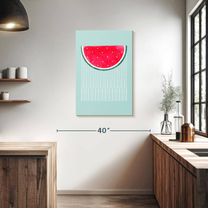 Yarlin Watermelon Rain, 36" H x 24" W