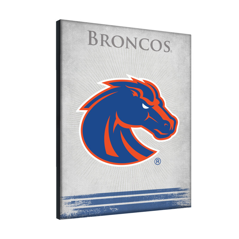 NCAA - Impression sur toile tendue, H 15 po x l 20 po x P 1 po, Boise State Broncos