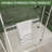 56"-60" W X 75" H Frameless Sliding Shower Door, Chrome Shower Screen, 5/16" (8Mm) Clear Tempered Glass With Explosion-Proof Film-123210295