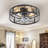 Lavelton 20'' 7-Blade Indoor Enclosed Caged Flush Mount Ceiling Fan with the Remote Control-564251296-564251297