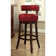 Kaelia Swivel Upholstered Counter Stool with Solid Wood Frame