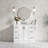 Ariel Kelly Inch Single Rectangular Sink Bathroom Vanity With Quartz Countertop-105988830-124984832
