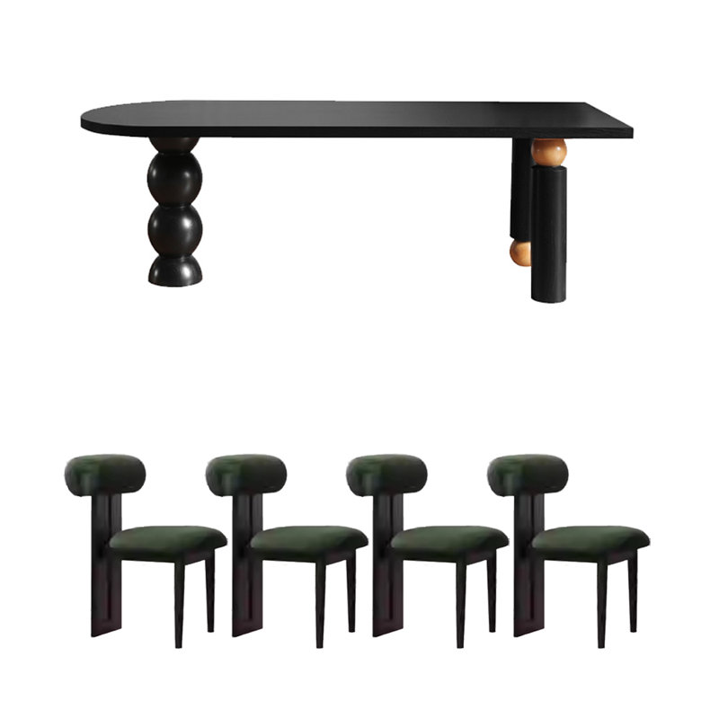 Ensemble de table de salle à manger Creative, H 29,53 po x L 55,12 po x l 27,56 po, 5