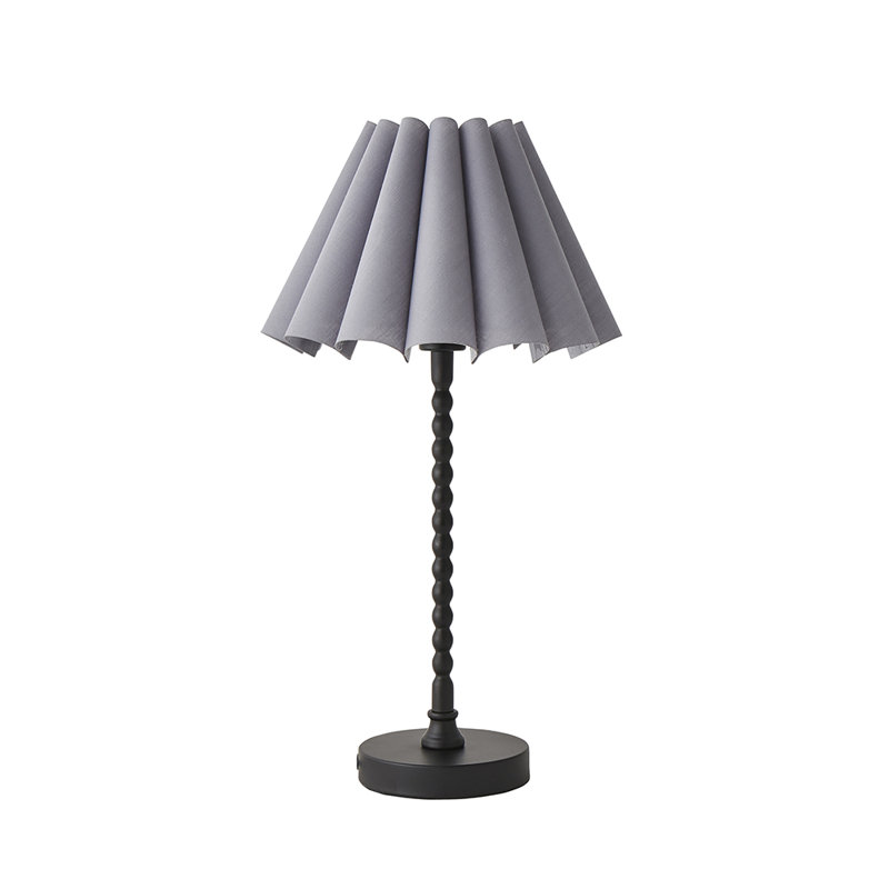 Cifuentes Metal Table Lamp, No, Black, Grey
