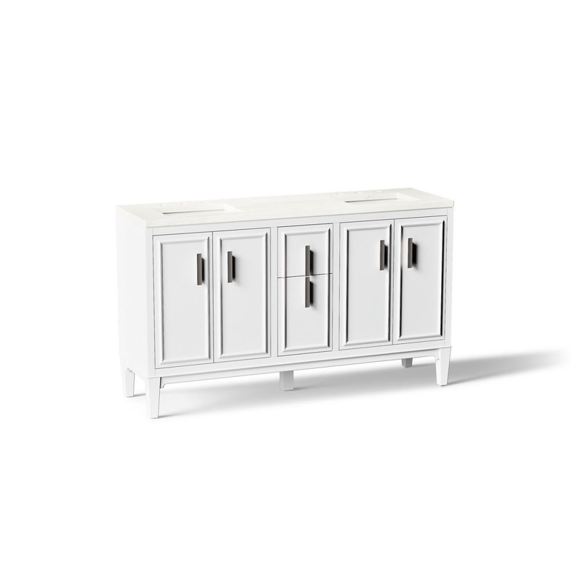 Southerk 60-In Bathroom Vanity Set, White