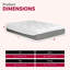 13 po Matelas moelleux en mousse viscoélastique gélifiée très grand