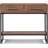 Finch Morris Wood and Metal Console Table with 2 Drawers, Industrial Rustic Kitchen Sideboard, Entryway Accent, Wooden Tabletop, Shelf Storage, Distressed Finish, Brown