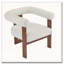 Fauteuil d'appoint rembourré en velours-2075705231