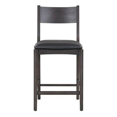 Rooney Leather/wood Counter Stool