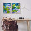 «Floating Lotus Blossom Pond» par Dorothy Fagan, ensemble de 2 peintures sur bois-551260181-551260183