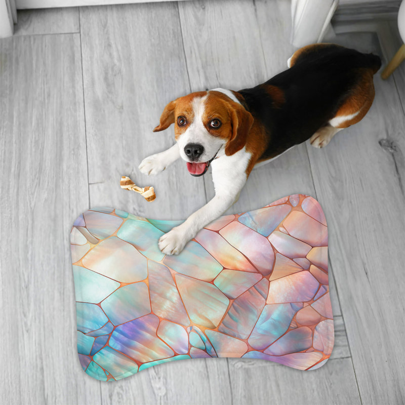 Opalescent Art - 1 Piece Bone Shape Feeding Mat