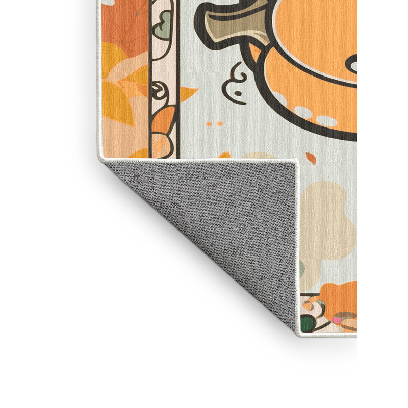 Tapis de Noël lavable The Holiday Aisle®, Rectangle 6 pi x 9 pi